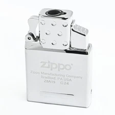 Zippo Inside Unit Gas Lighter Insert Blue Butane Chrome 65850