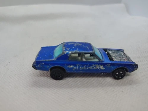 Hot Wheels 1967 Redline Custom Cougar Blue Hong Kong