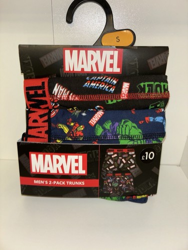 Marvel Men’s 2 Pack Trunks Size Small - Picture 1 of 3
