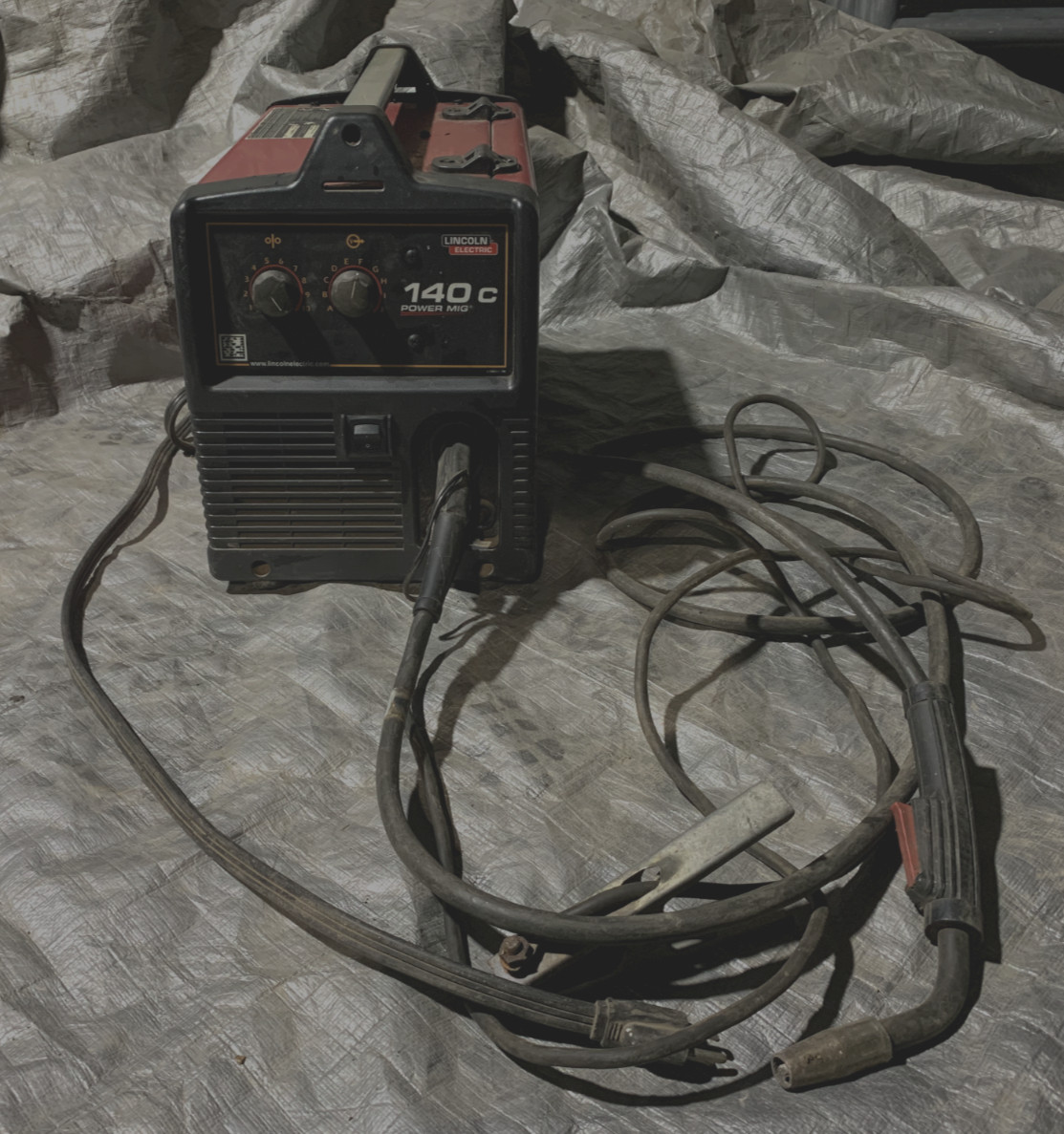 Used Lincoln Electric 140c Power Mig Welder, runs well 