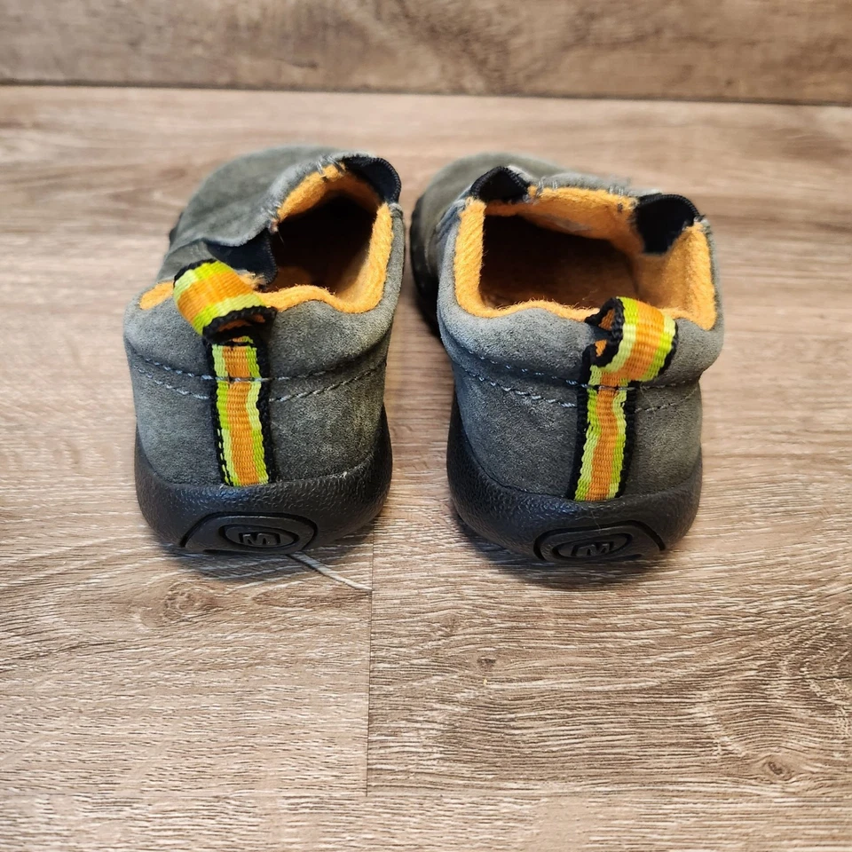 Merrell Jungle Moc Jr Shoes Infant Toddler 6 Slag Gray Suede Slip On Moccasin - Image 4 of 4