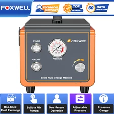 FOXWELL Brake Fluid Bleeder Machine Kit Auto Car Brake System Bleeding Exchanger