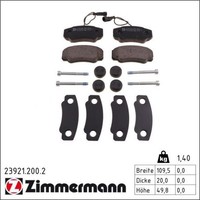 Zimmermann 23921.200.2 Bremsbelagsatz FüR Renault Trucks Maxity