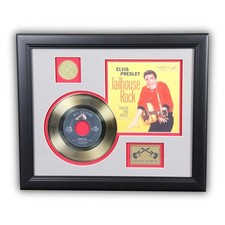 Elvis Presley Gold Record display Jailhouse Rock 1 of 500 Made COA on back