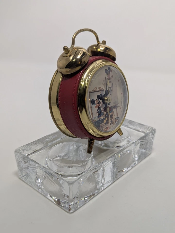 RARO RELOJ DESPERTADOR AUTORRETRATO MICKEY MOUSE Foto 4 de 4