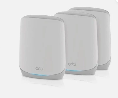 Netgear Orbi RBK763-100NAR AX5400 Mesh 1 Router + 2 Satellites Certified - Image 1 of 4