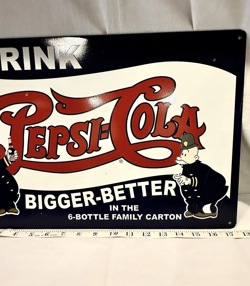 Nostalgic Pepsi Cola Metal Sign - Image 2 of 2