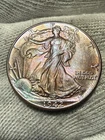 1942 Walking Liberty Silver Half Dollar Gem BU- UNC  PQ Original Beauty ✨Toned
