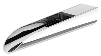 Phoenix NARA WALL BASIN OUTLET 150/500kPa 185mm Reach, Fixed Spout, Brass CHROME