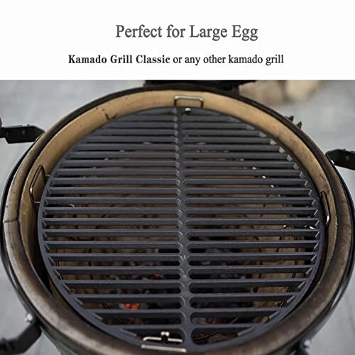 Cast Iron Cooking Grids Grates for Large Big Green Egg Round Grill Grate (18"... - Picture 3 of 6