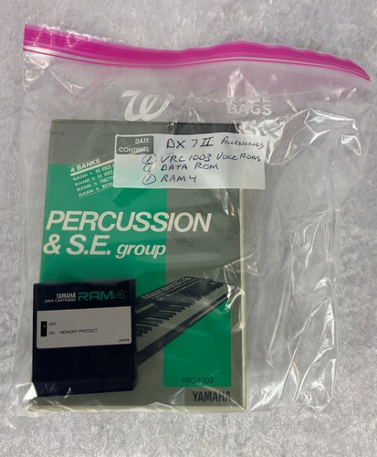 Lot of 3 Yamaha DX7 II Accessories (VRC-1003 Voice Rom, DATA ROM, RAM 4) - Picture 5 of 6