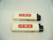 2 Doral Vintage  Disposable  1990's Tobaccoville Promo Lighters