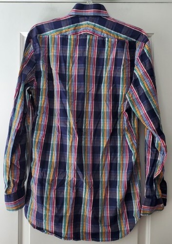 Peter Millar Mens Plaid Colorful Long Sleeve Shirt - Size M - EUC - Picture 3 of 7