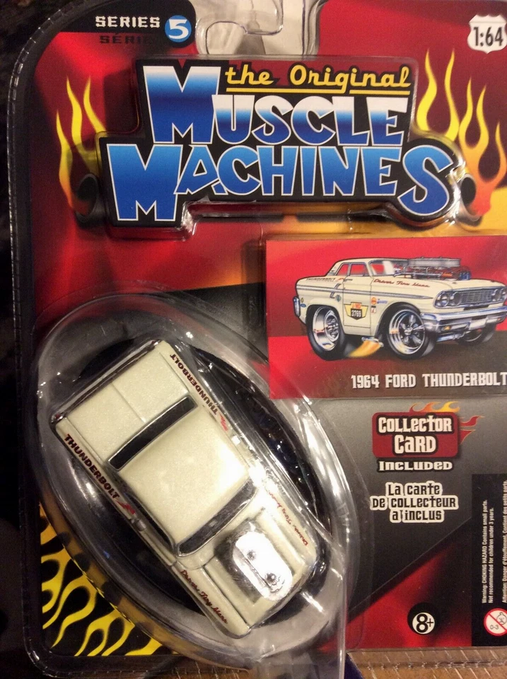 ORIGINAL MUSCLE MACHINES '64 Ford Drag Racing Thunderbolt Real Riders Series 5 - - Image 2 of 4