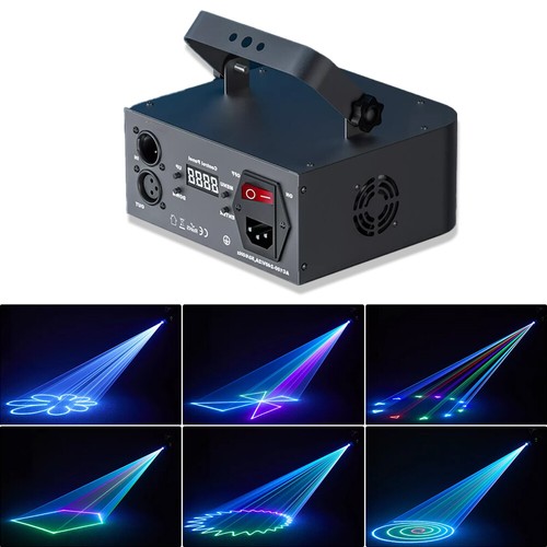 3D Animation Stage Effect Party Light RGB Full Color Laser Lights DMX DJ StageEA - Picture 8 of 18