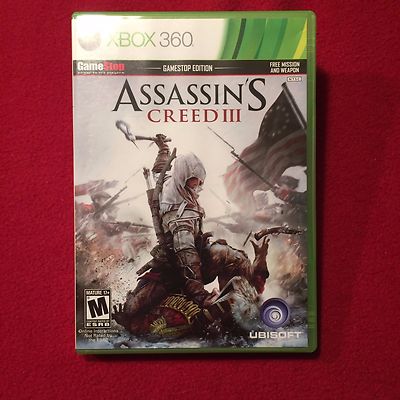 Microsoft XBox 360 Video Game Assassin's Creed III Rated M