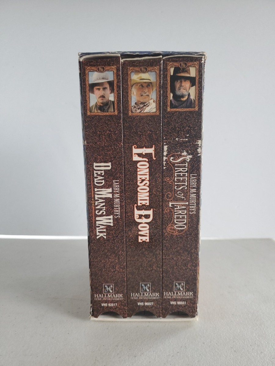 Lonesome Dove, Streets of Laredo, Dead Man's Walk (VHS, 3 Tape Box