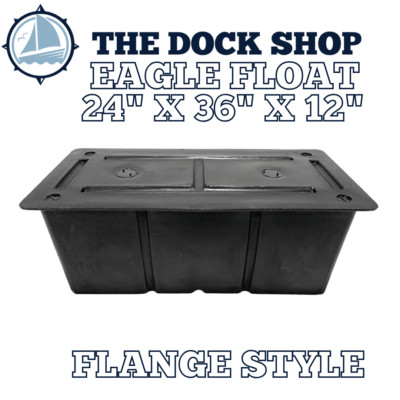 Flange Style 24''x36''x12'' Eagle Float Dock Float - Foam Filled- 15 Year Warranty