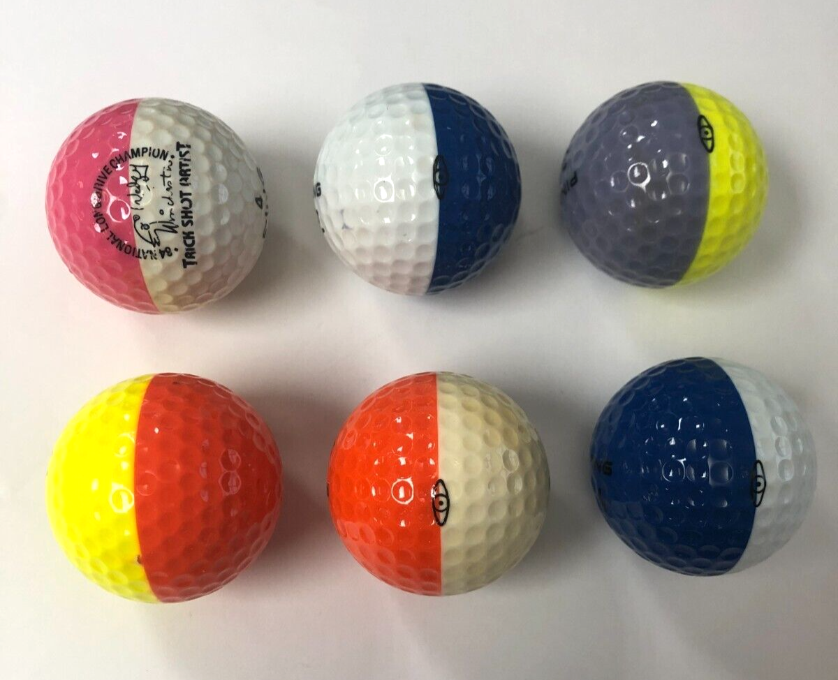 6 Vintage Multi Colored Ping Golf Balls eBay