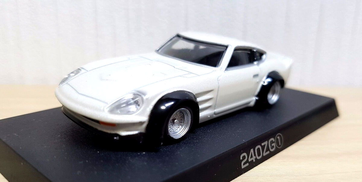 1/64 Aoshima Grachan 7 Nissan Fairlady Z 240ZG WHITE diecast car