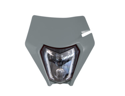 RTECH LED SCHEINWERFER ZUGELASSEN GRAU QUANTUM KTM EXC 200 2014-2016