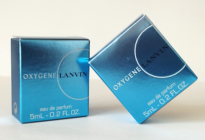 LANVIN OXYGENE Femme Eau de Parfum 5 ml EdP OVP/BOX (2 X Miniature) Vintage