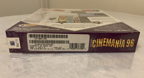 Microsoft Cinemania 96 - Apple Macintosh CDROM BIG BOX software - NEW NOS SEALED - Picture 3 of 5