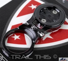 K-Edge Adjustable Stem MTB Bike Mount fits Garmin Edge 200/500/510/800/810 Black