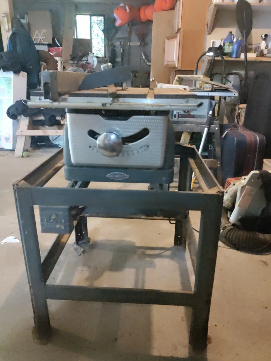 Vintage Sears Craftsman Table Saw Model 113.27520 and Stand eBay