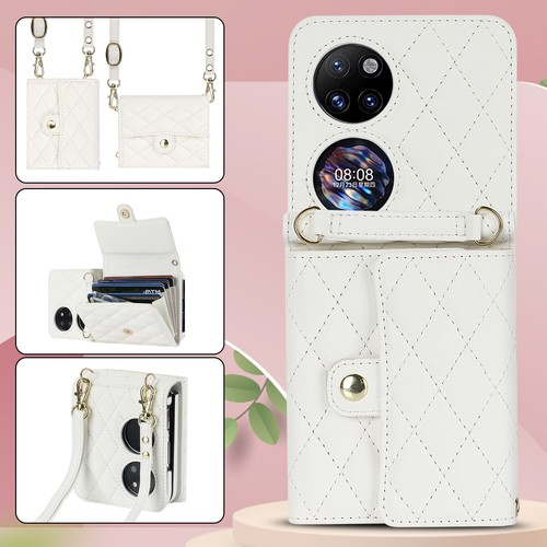 For Huawei P50 Pocket Crossbody Wallet Case RFID Blocking Card Slots Cover - Picture 13 of 18