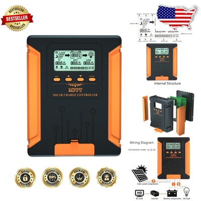 High-Efficiency MPPT Solar Charge Controller With LCD Display - Versatile 120A