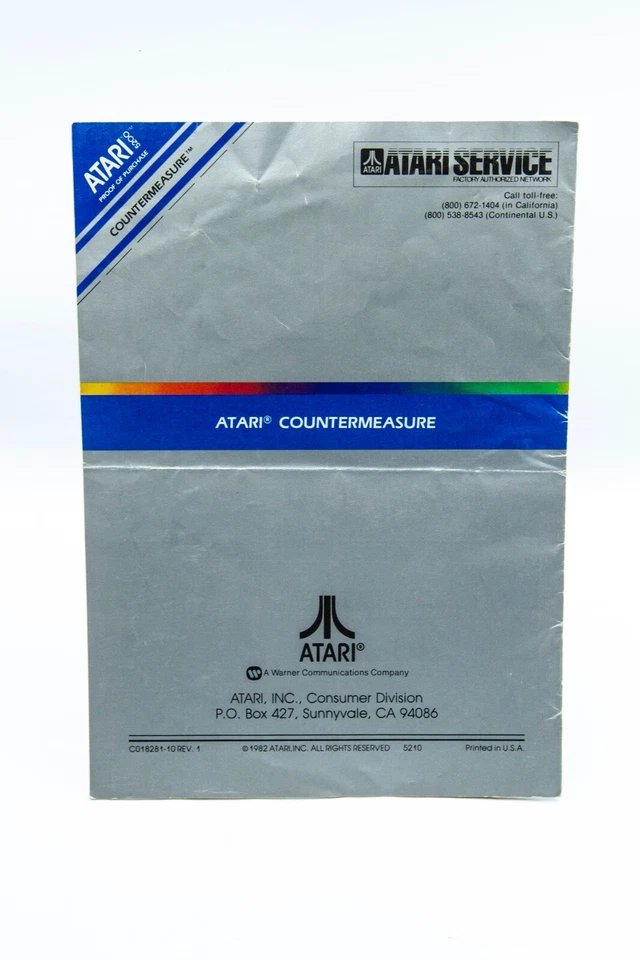 Countermeasure Atari 5200 | Manual Only - Image 2 of 2
