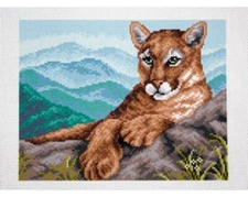 "Puma" Printed Cross Stitch  Canvas Collection D'arts 1110