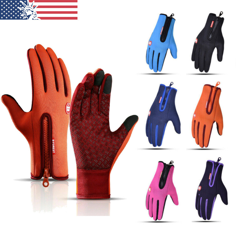 Winter Gloves Touch Screen Cold Weather Thermal Warm Glove for Running  Driving