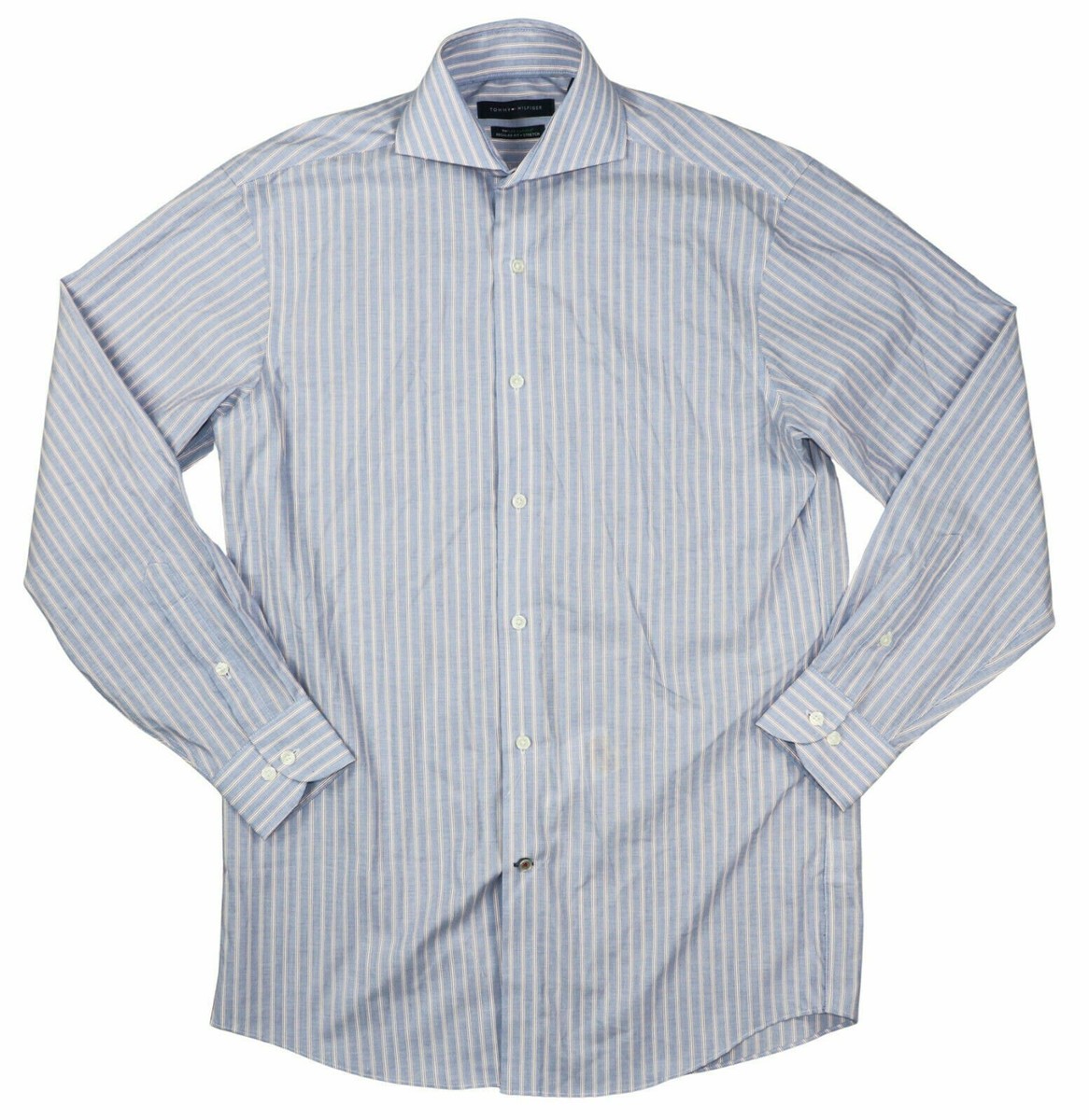 tommy hilfiger flex classic fit dress shirt Tommy Hilfiger Men's Dress Shirt Regular Fit Stretch Twill