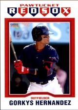 2019 Pawtucket Red Sox Choice #9 Gorkys Hernandez Sucre Venezuela Baseball Card