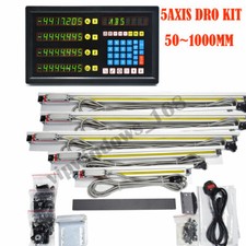 2/3/4/5 Axis DRO Digital Readout+Customized Linear Scale Full Kit for Mill Lathe