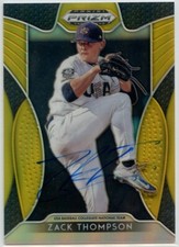 2019 Panini Prizm #8 Zack Thompson Auto Signed RC Rookie Gold Prizm /10 Beckett