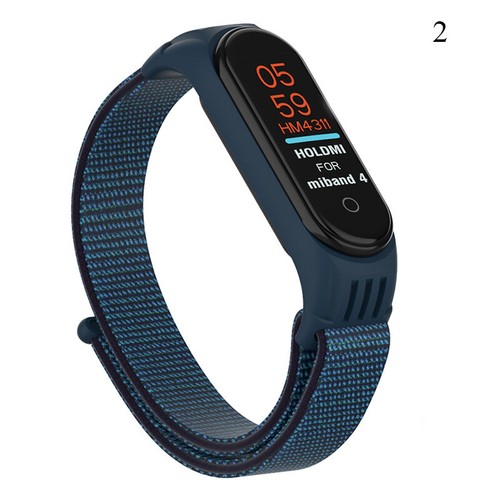 Für Xiaomi Mi Band 6 / 5Nylon Sport Ösen Uhrarmband Gürtel Armband Armreif ¬ с - Zdjęcie 25 z 31