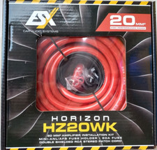 Kit Cavi , Portafusibile , Cavo RCA  per Installazione Amplificatore 20mm²