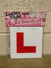 L PLATES HEN DO PARTY BACHELORETTE EVENT NOVELTY LADIES NIGHT L PLATE LOT