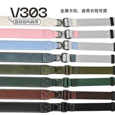 V303 Leather Neck Shoulder Strap for Canon Sony Nikon FUJI Mirrorless Camera