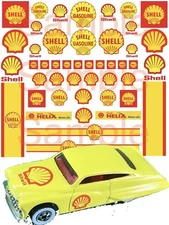 Shell water-slide decals 1/64, 1/43, 1/32, 1/24, or 1/18 scale slot car model