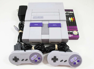 #ad Super Nintendo SNES System Console With 2 Controllers $204.95