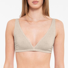 Reggiseno GIOS 837 REGGISENO A VELA MICROMODAL CASHMERE SABBIA LATTE NERO