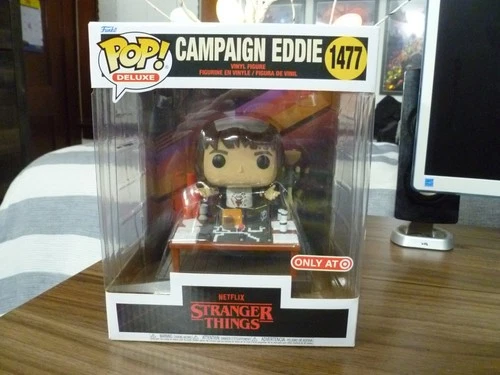 Campaign Eddie #1477 Stranger Things Target Exclusive Funko Pop with protector