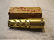 Clayton Mark & Co TL5340 Brass Foot Valve w/ Strainer for water wells
