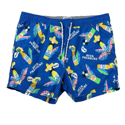 #ad #ad Party Pants Trunks Mens 2xl Swim Shorts Linerless Beer Pressure Funny Beach Pool $19.12
