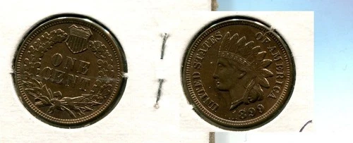 1899 INDIAN HEAD PENNY TYPE COIN BU 5865T