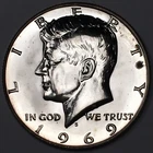 1969-S Kennedy Half Dollar - 40% Silver - Proof (PR) KM#202a Toning - 8727